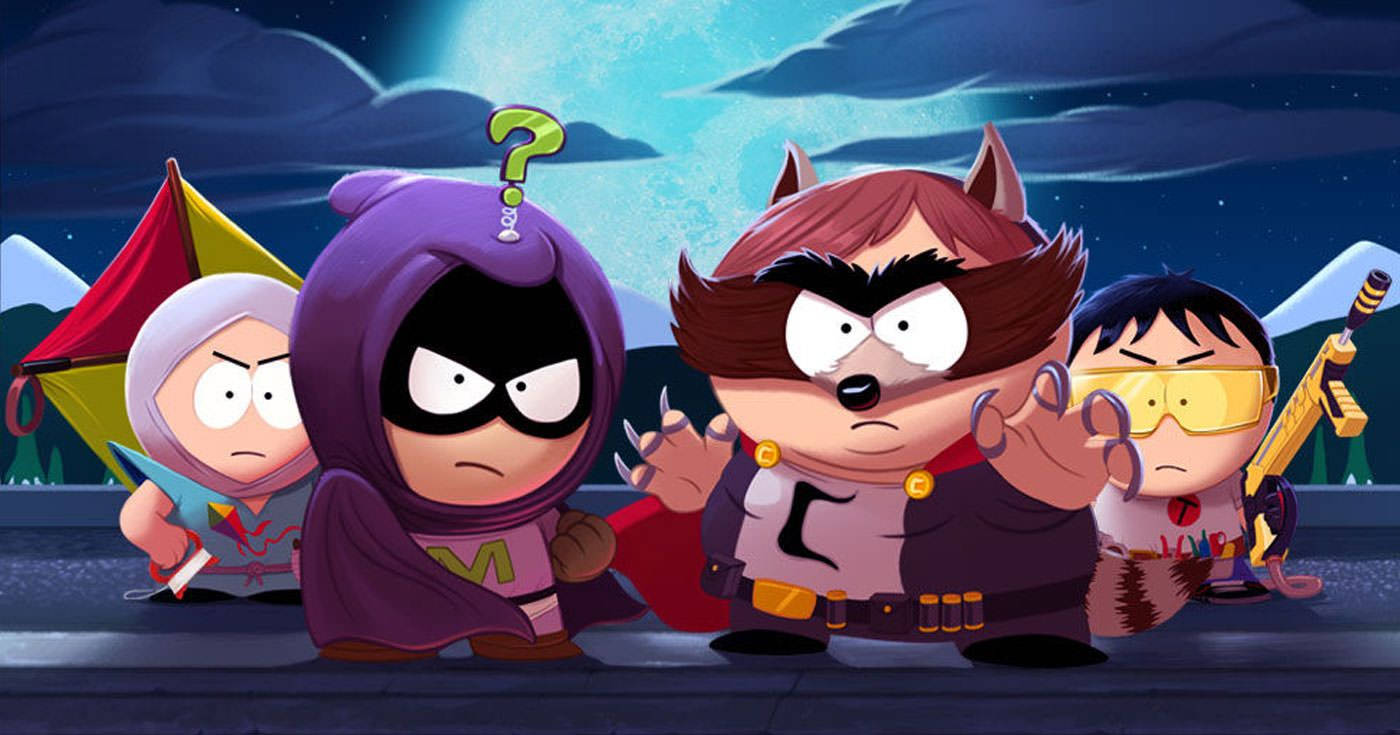 South Park Characters Super Hero Form Background
