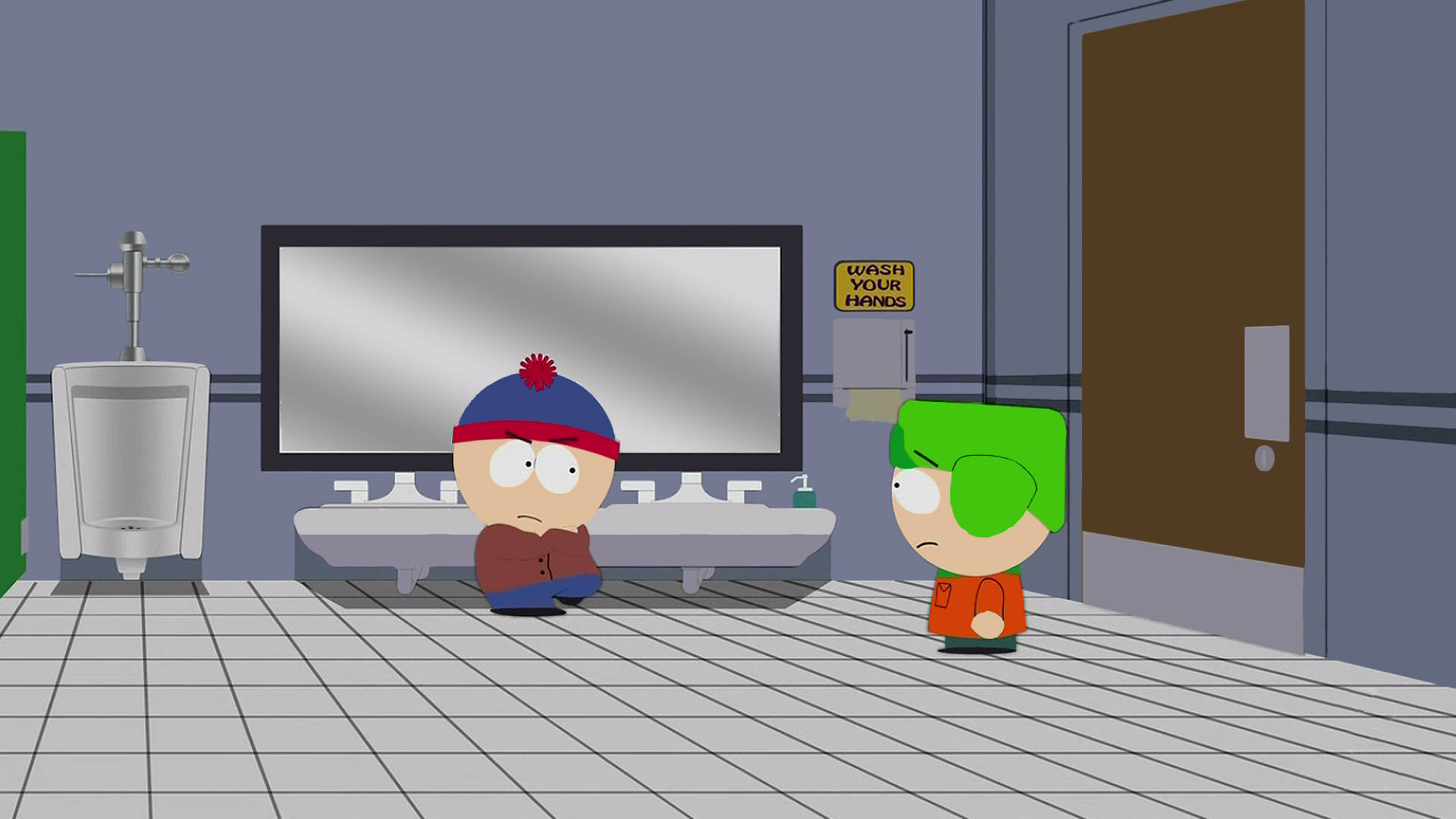 South Park Episode Kyle Broflovski And Stan Marsh Wallpaper