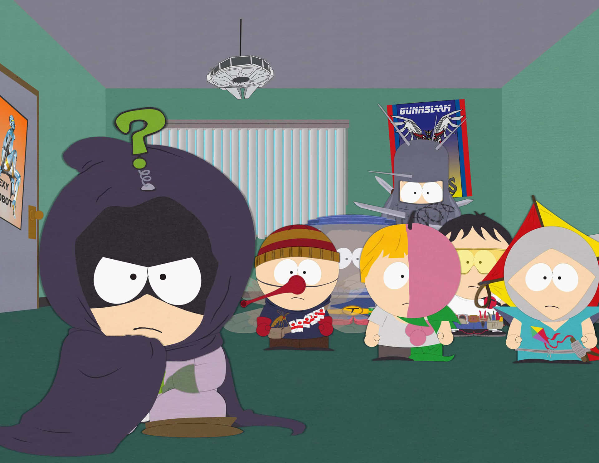 South Park Mysterionand Friends Planning Session Wallpaper