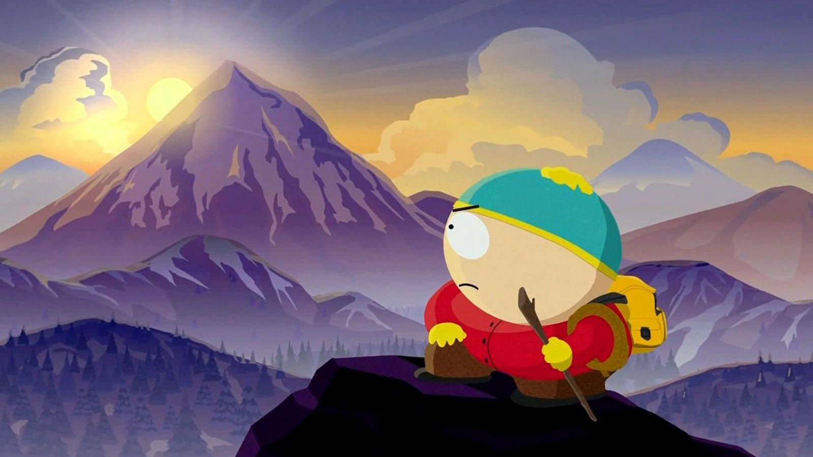 South Park's Eric On The Rock Background