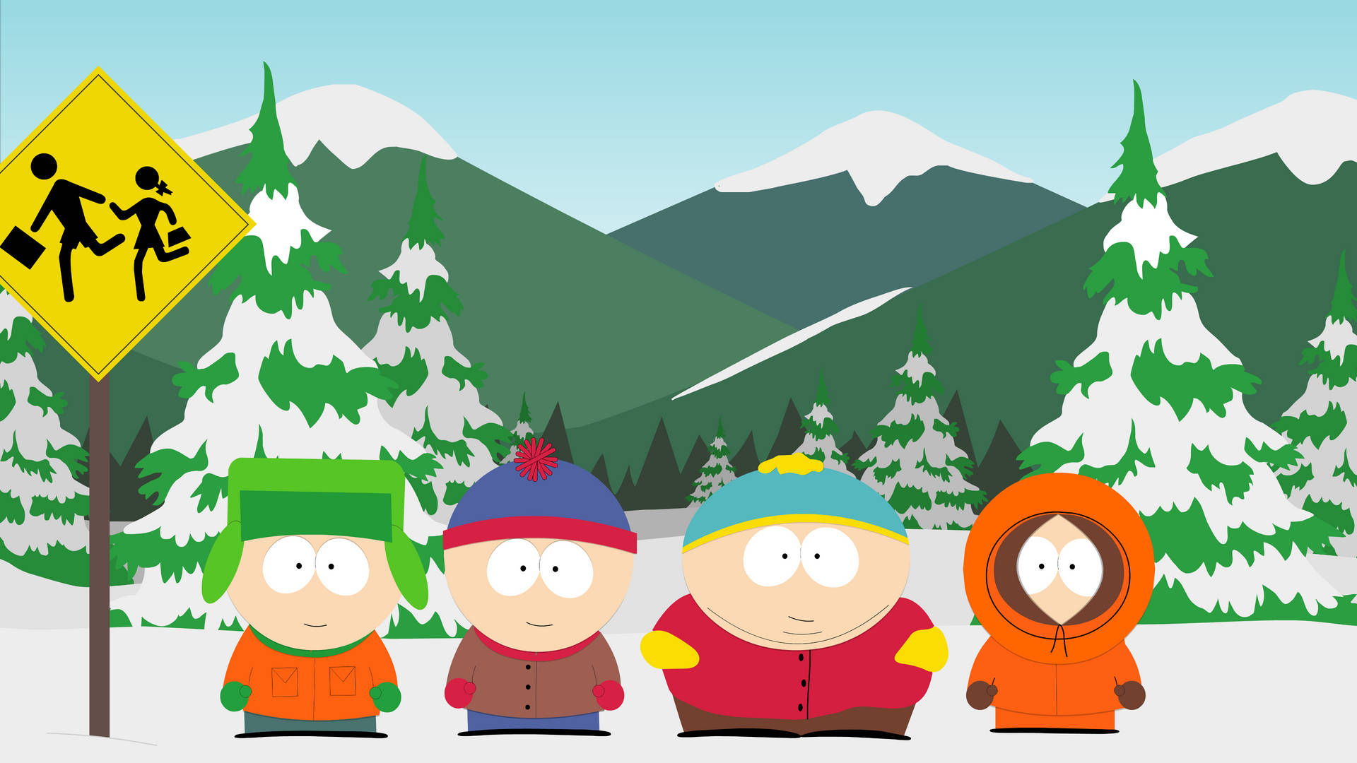 South Park Winter Season Background