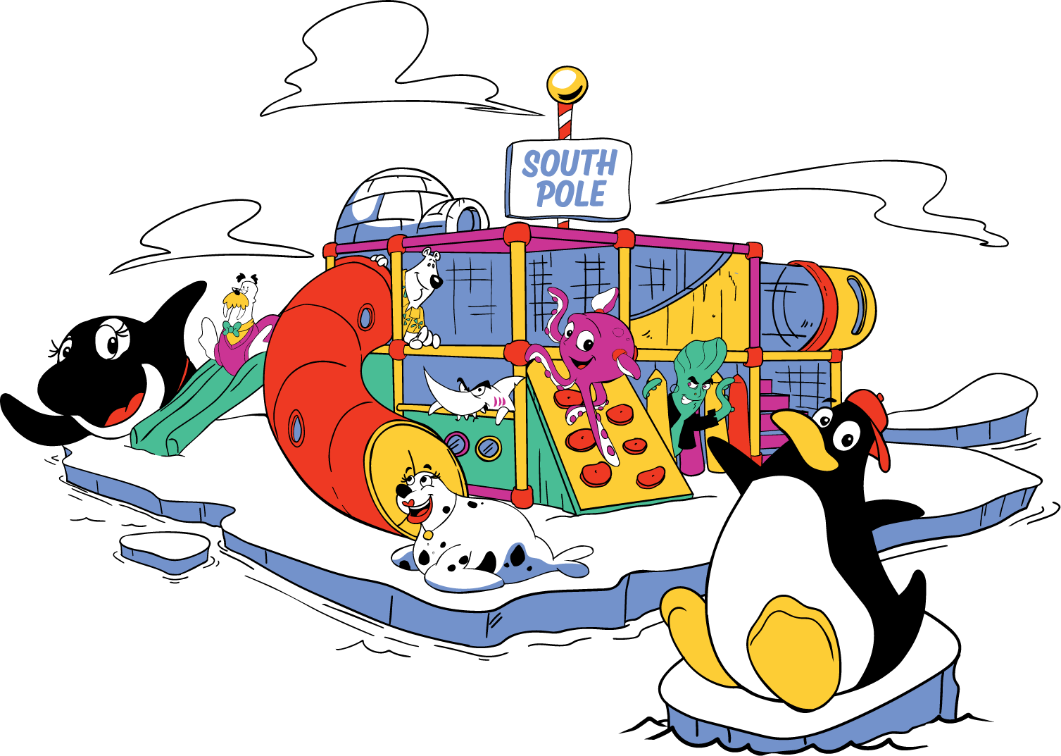 South Pole_ Playground_ Adventure PNG