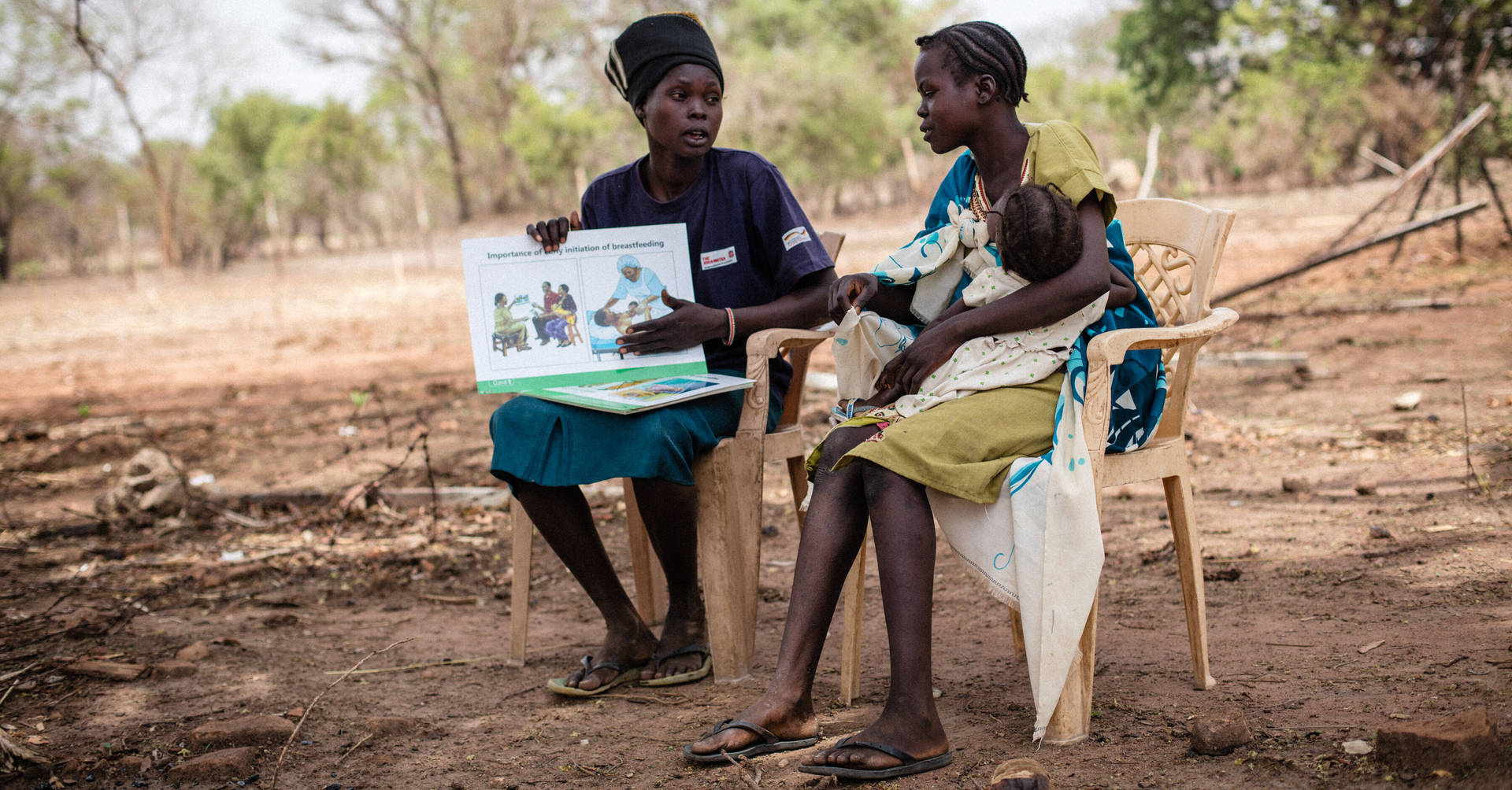 South Sudan Sitting Story Telling Wallpaper