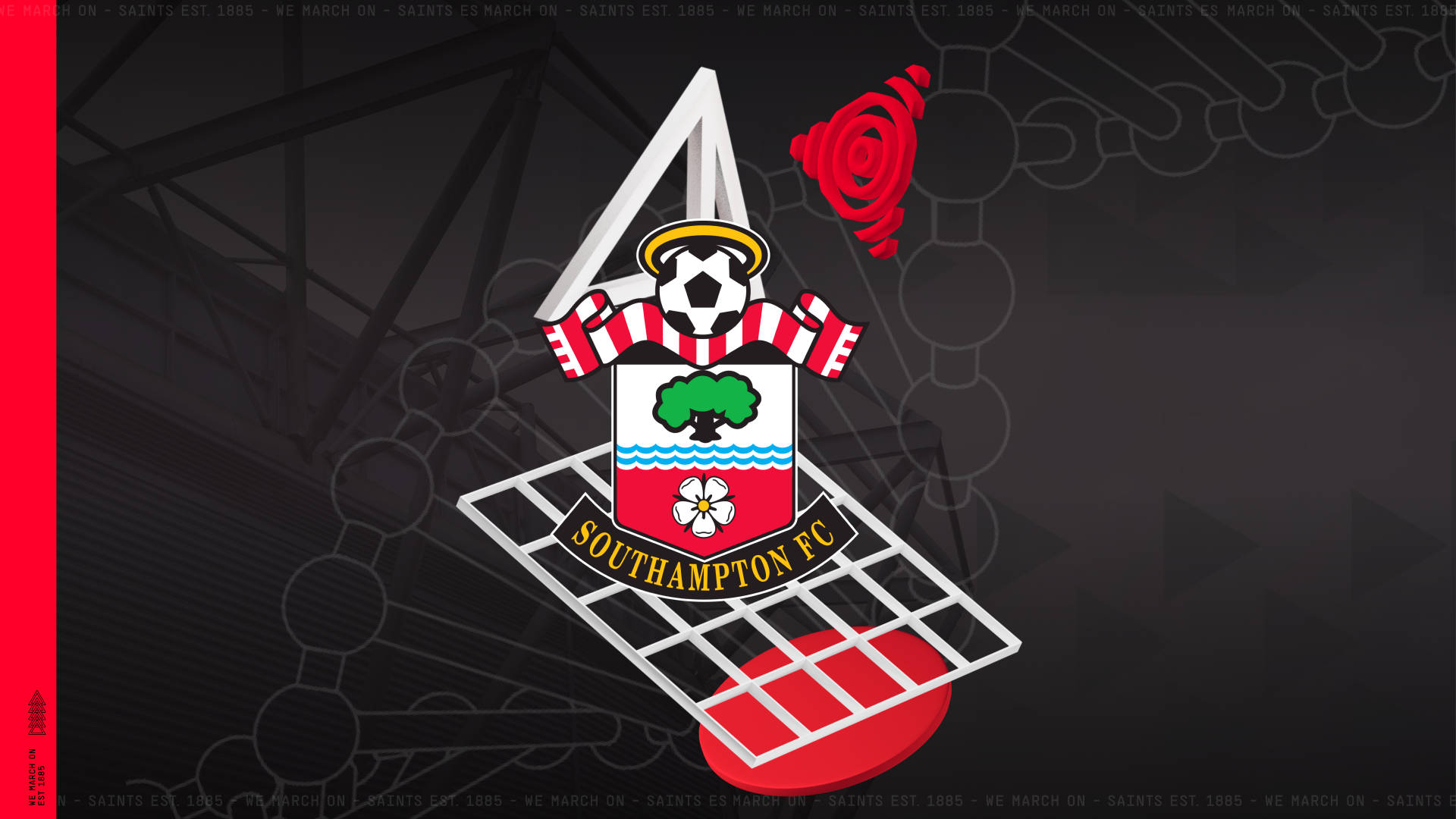 Southampton FC Team Logo Tapet Wallpaper