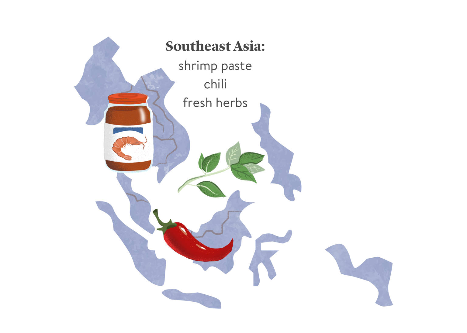 Southeast Asia Spices Chili Background