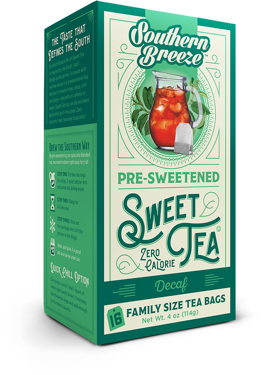Download Southern Breeze Sweetened Decaf Tea Box