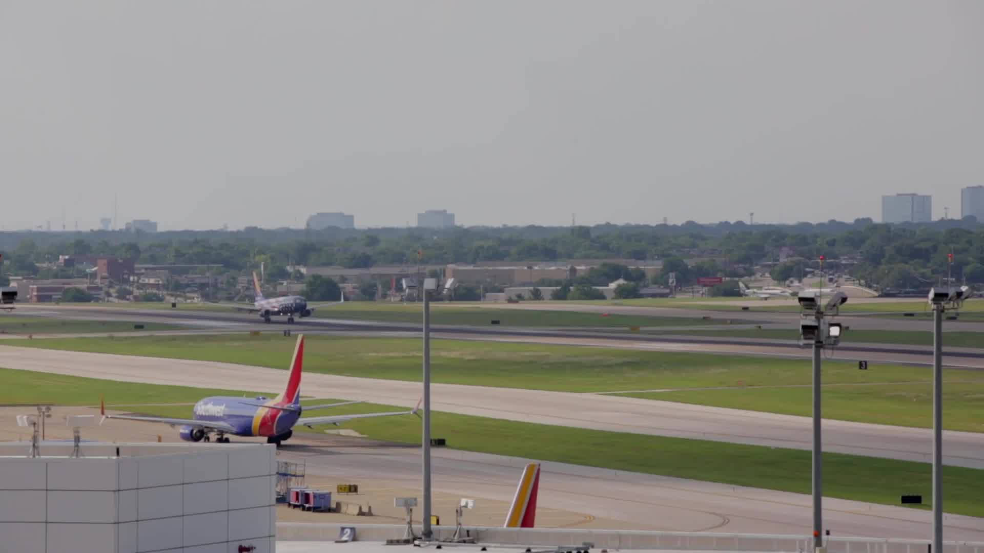 Pistade Aterrizaje Del Aeropuerto De Southwest Airlines Fondo de pantalla
