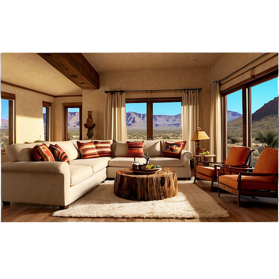 Southwestern Living Room Design Png 96 PNG