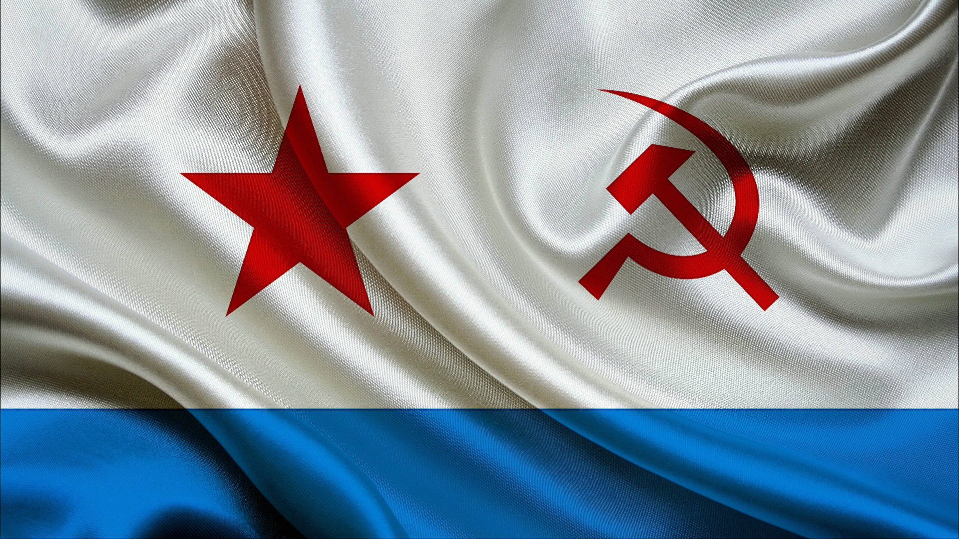 The emblematic Soviet Union Flag, featuring the iconic hammer and sickle Wallpaper