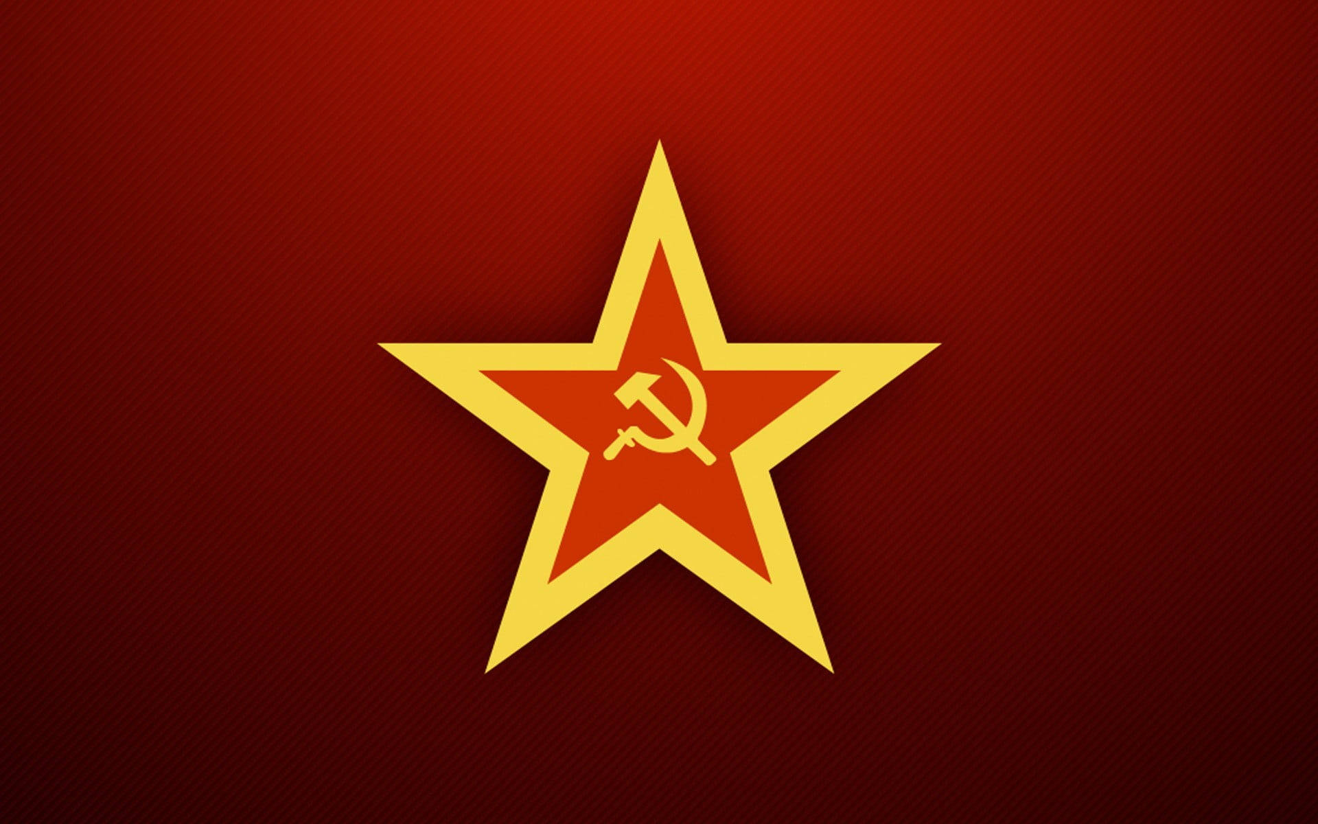 "The emblematic Soviet Union Flag with Logo Star" Wallpaper