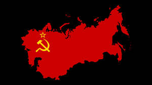 Bandiera Dell'unione Sovietica Sulla Russia Sfondo