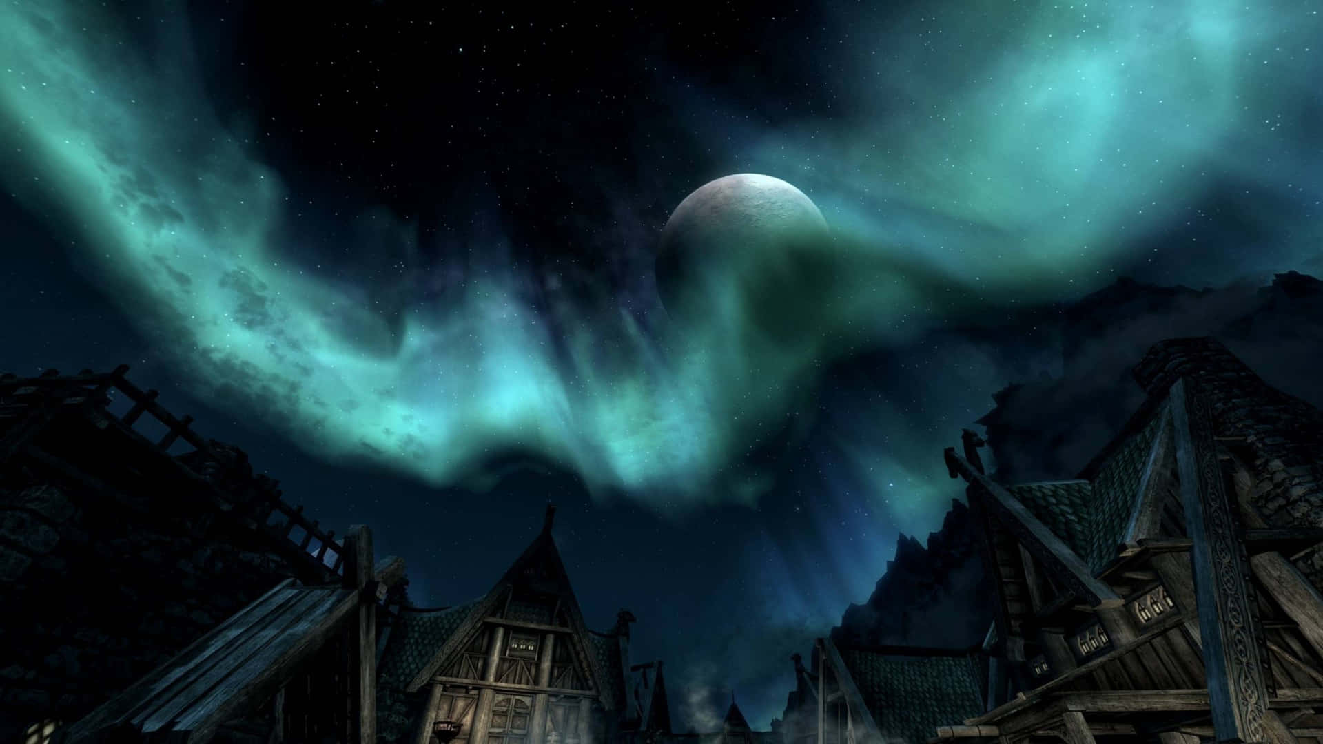 Cielosmajestuosos De Sovngarde. Fondo de pantalla