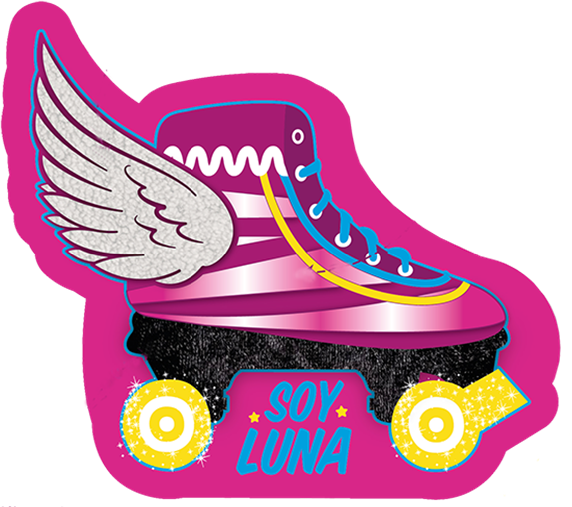 Soy Luna Roller Skate Wing Graphic PNG