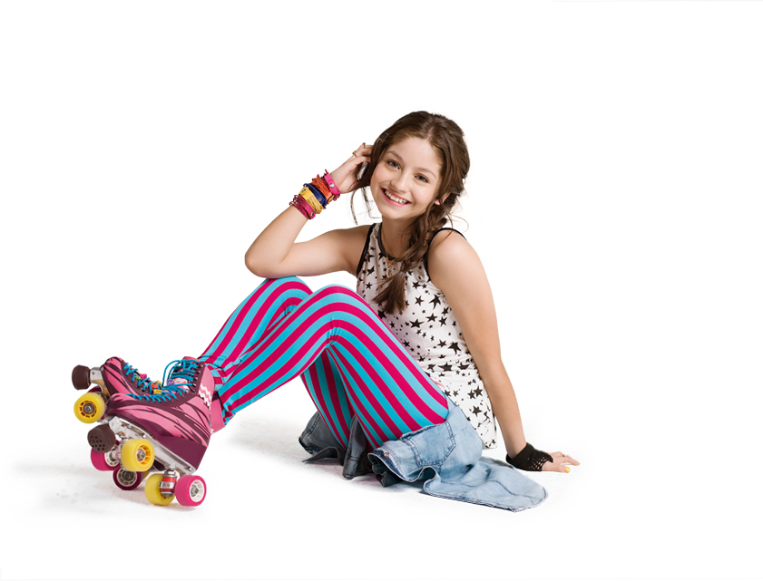 Soy Luna Smiling With Roller Skates PNG