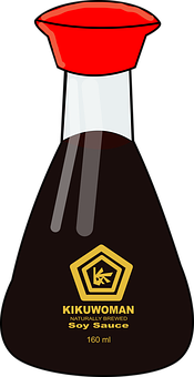 Soy Sauce Bottle Graphic PNG