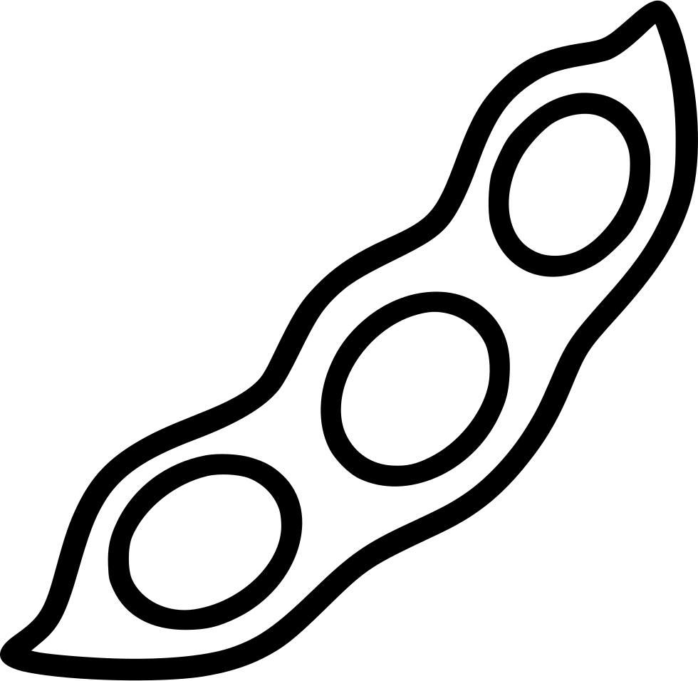Soybean Pod Outline PNG
