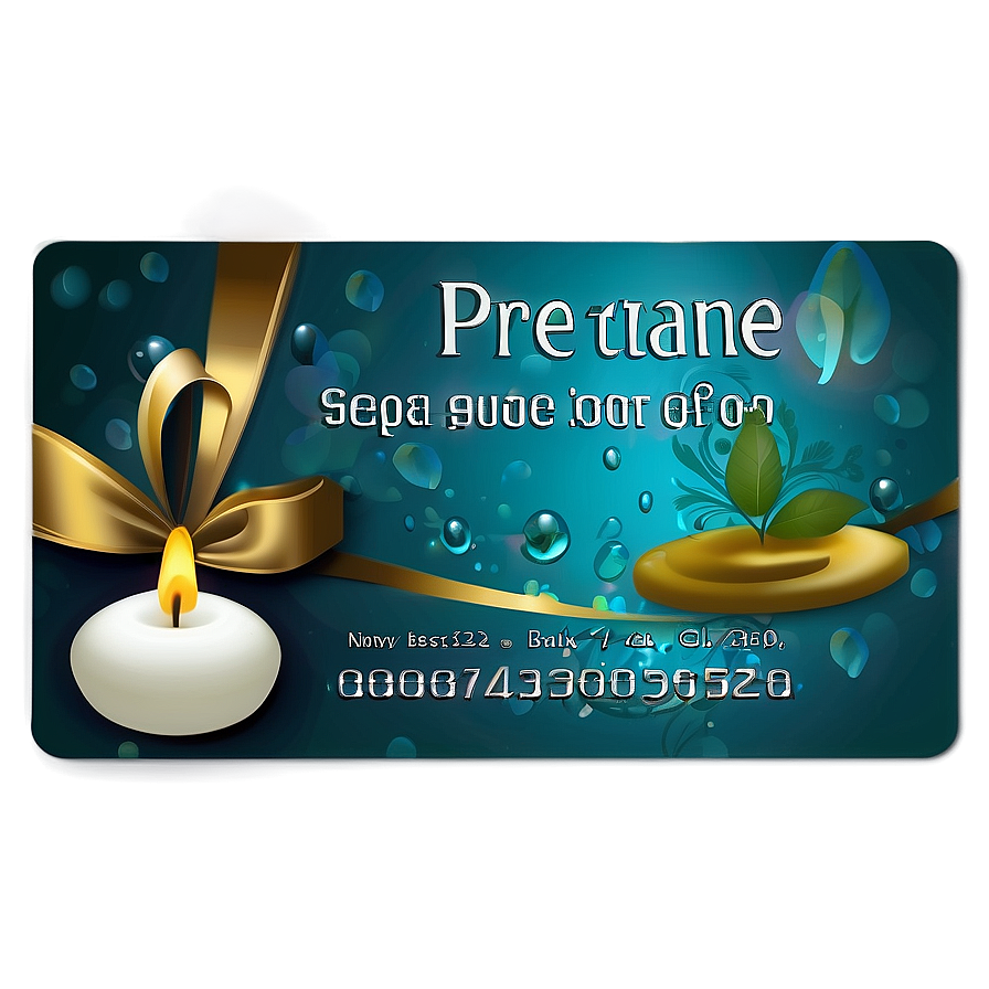 Spa Gift Card Png 13 PNG