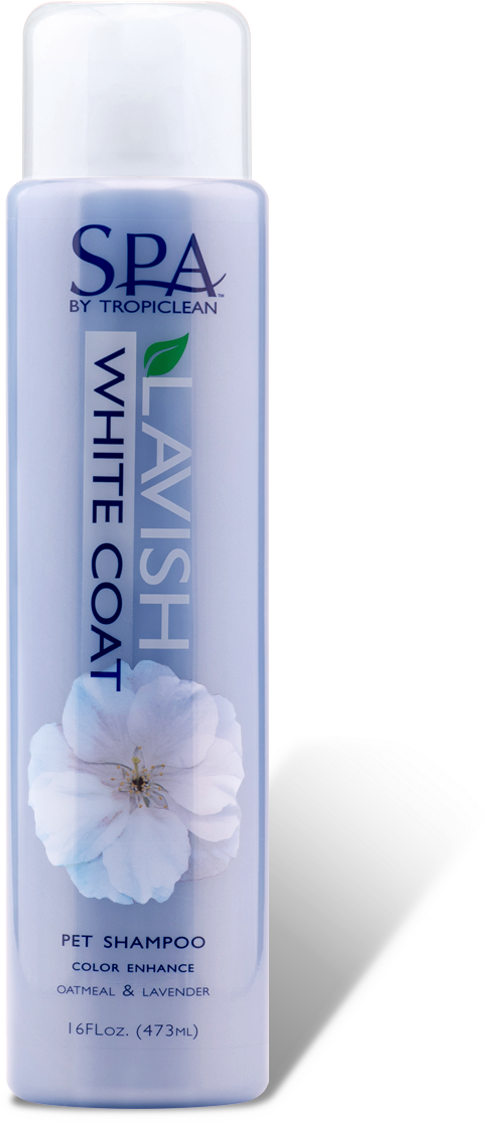 Spa Lavish White Coat Pet Shampoo Bottle PNG