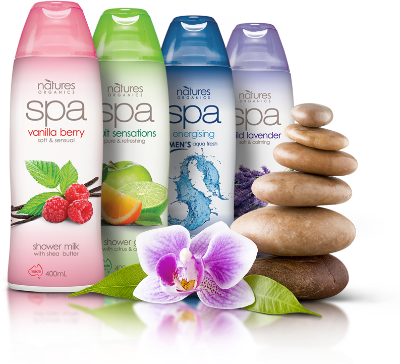 Spa Shower Gel Collection PNG