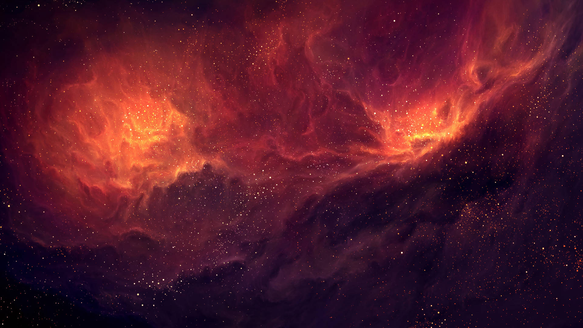 Fiery Planet In Space 2560x1440 Wallpaper