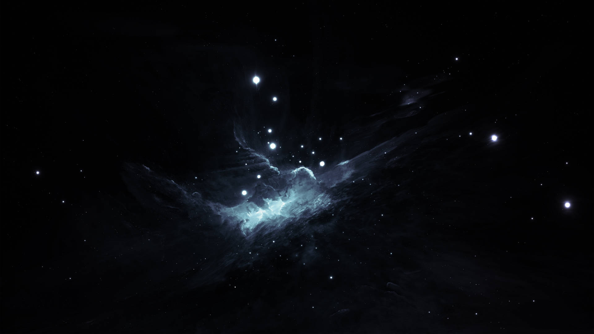 Dark Cosmic Space 2560x1440 Wallpaper