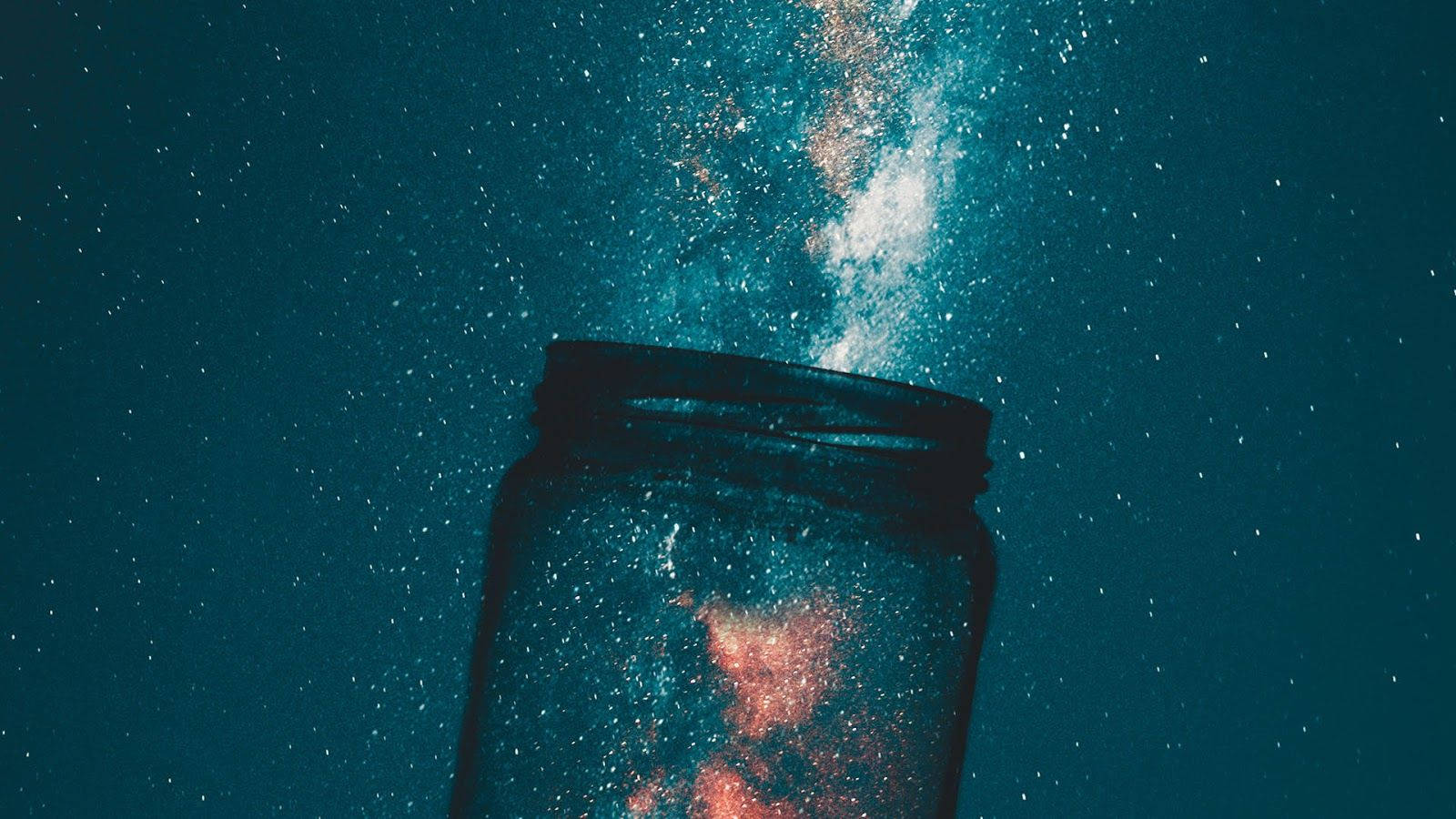 Space Aesthetic Jar Wallpaper