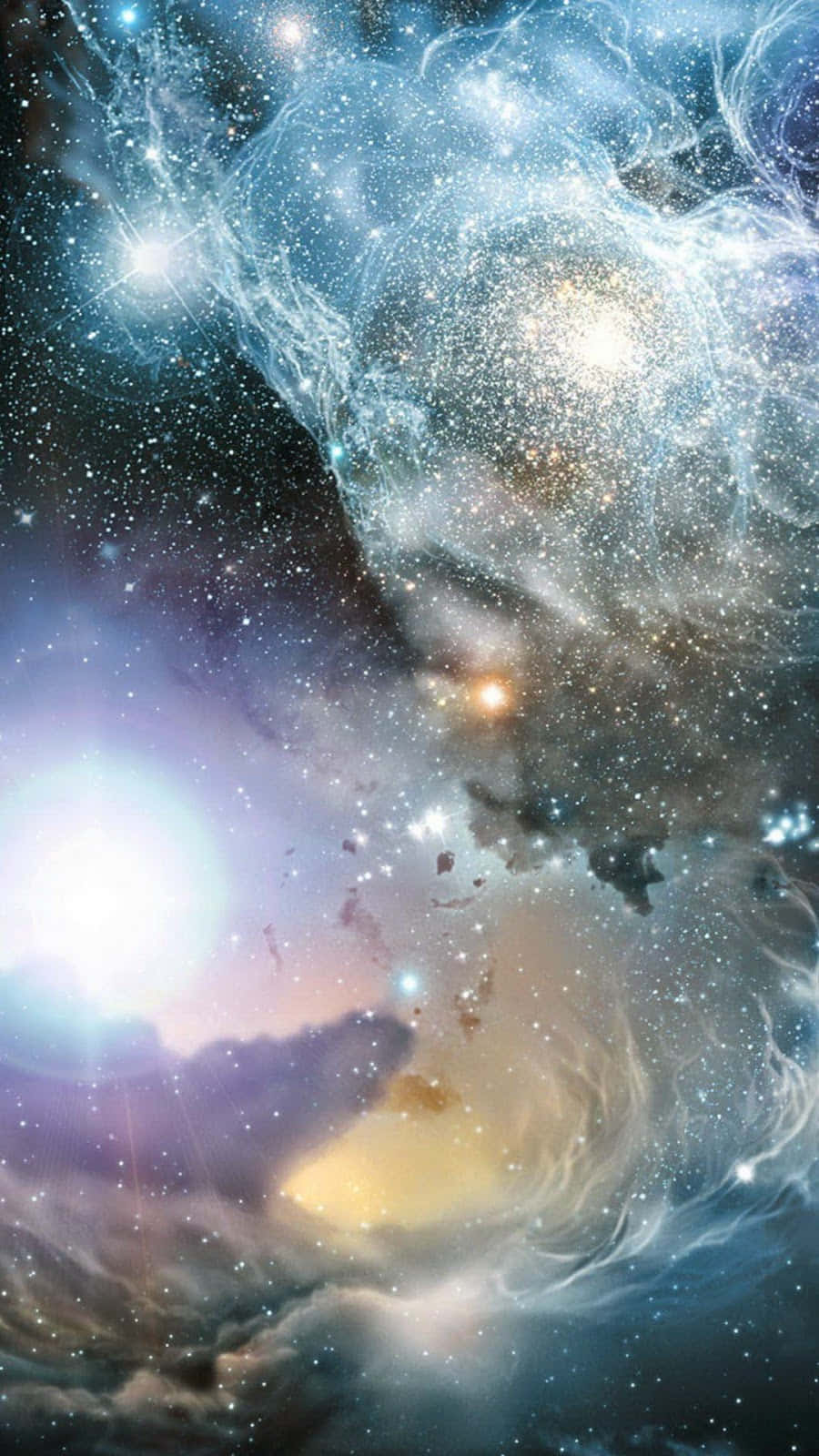 Betragtden Kosmiske Skønhed Af En Stjerneklar Nat På Din Computer Eller Mobilbaggrund.