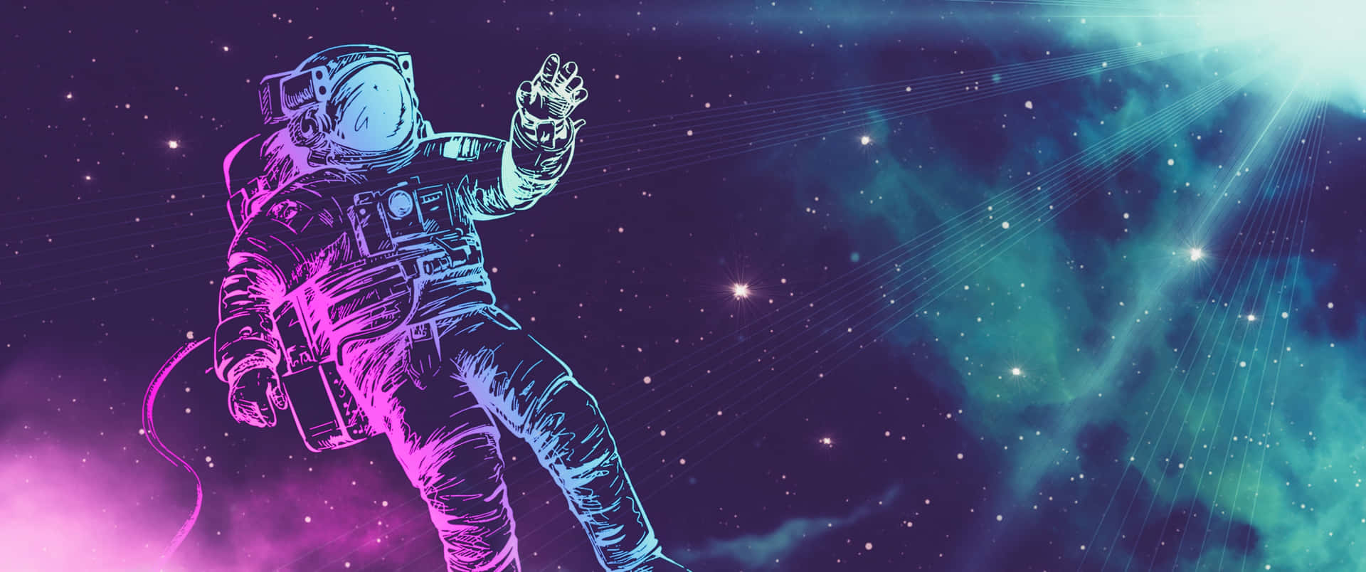 Explore the beauty of space with this mesmerizing astronaut aesthetic