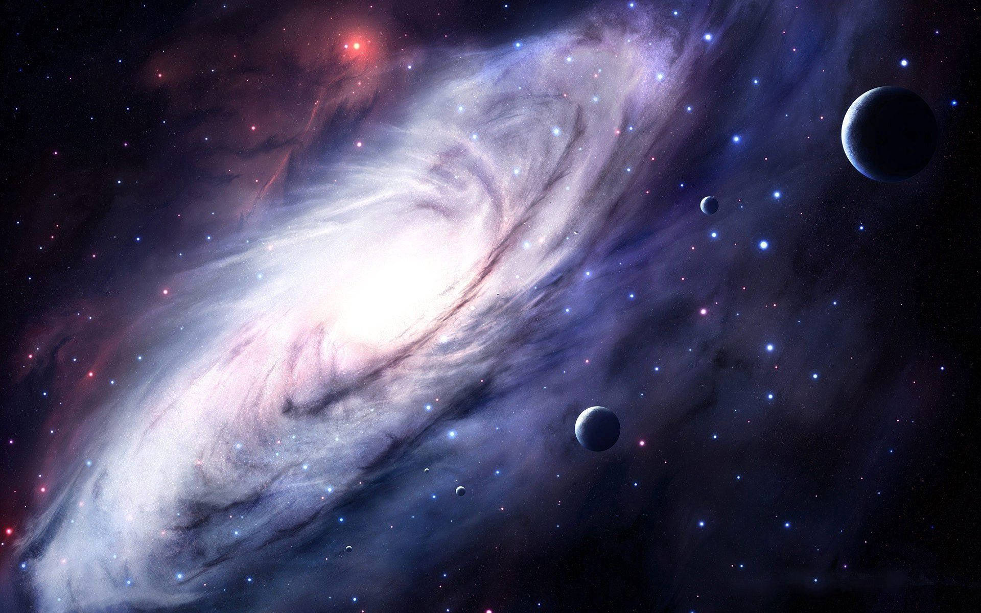 Download Space Andromeda Galaxy In 3d Wallpaper 