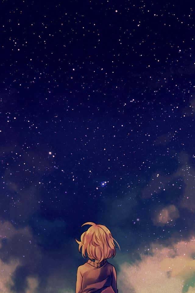 Space Anime Beyond The Boundary Mobile Wallpaper