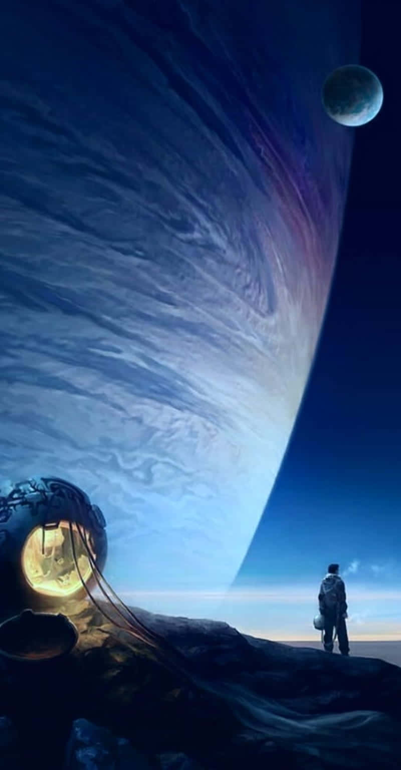 Space Anime Lonely Planet Wallpaper