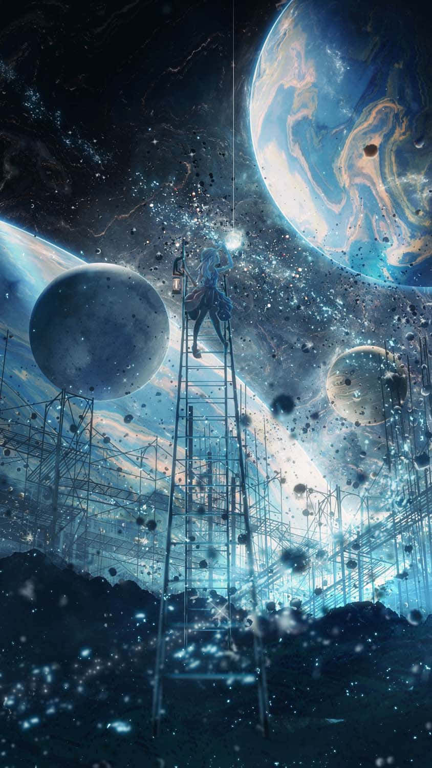 Space Anime Planet Wallpaper