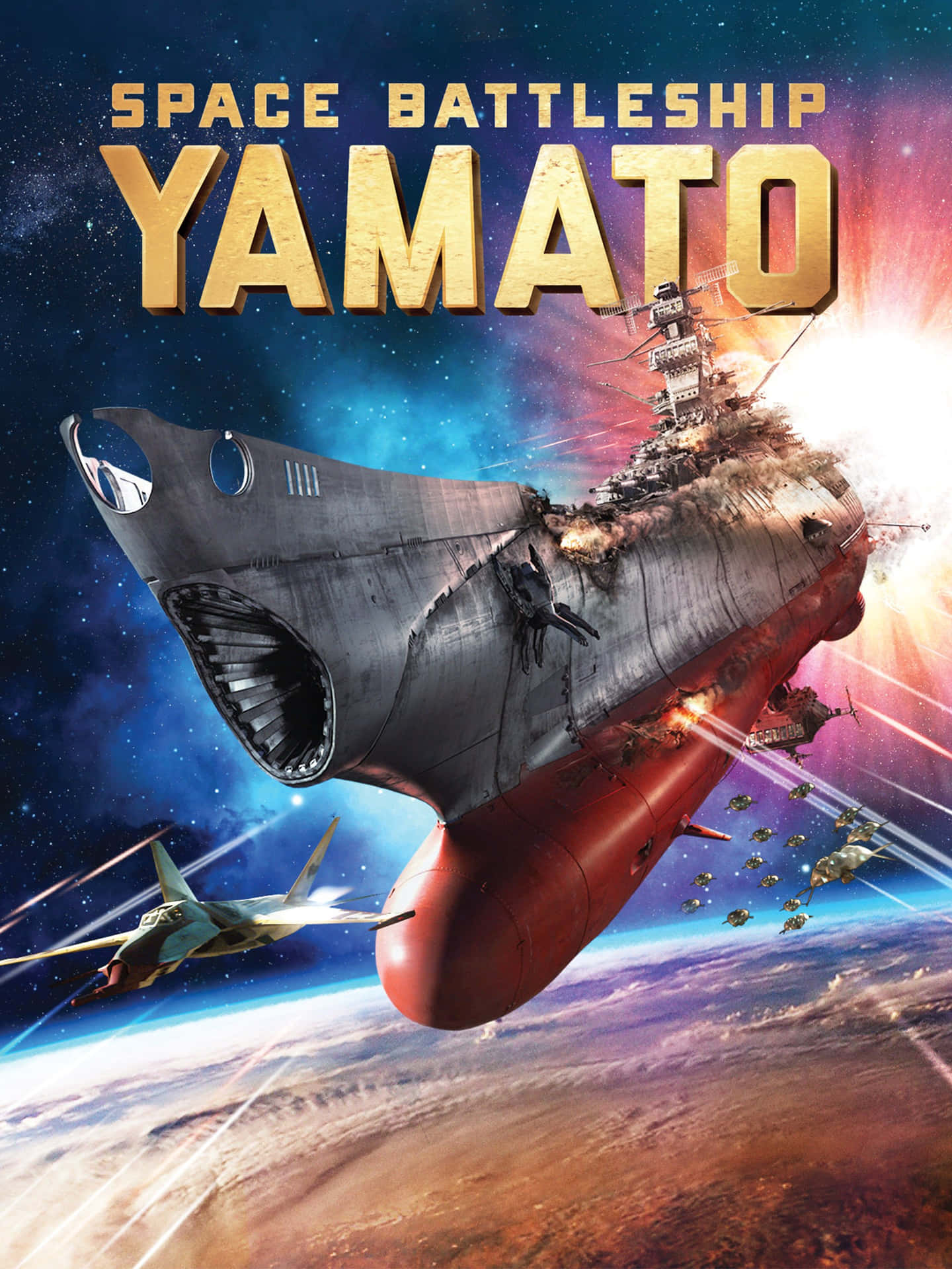 “Explore space with the iconic Space Battleship Yamato” Wallpaper