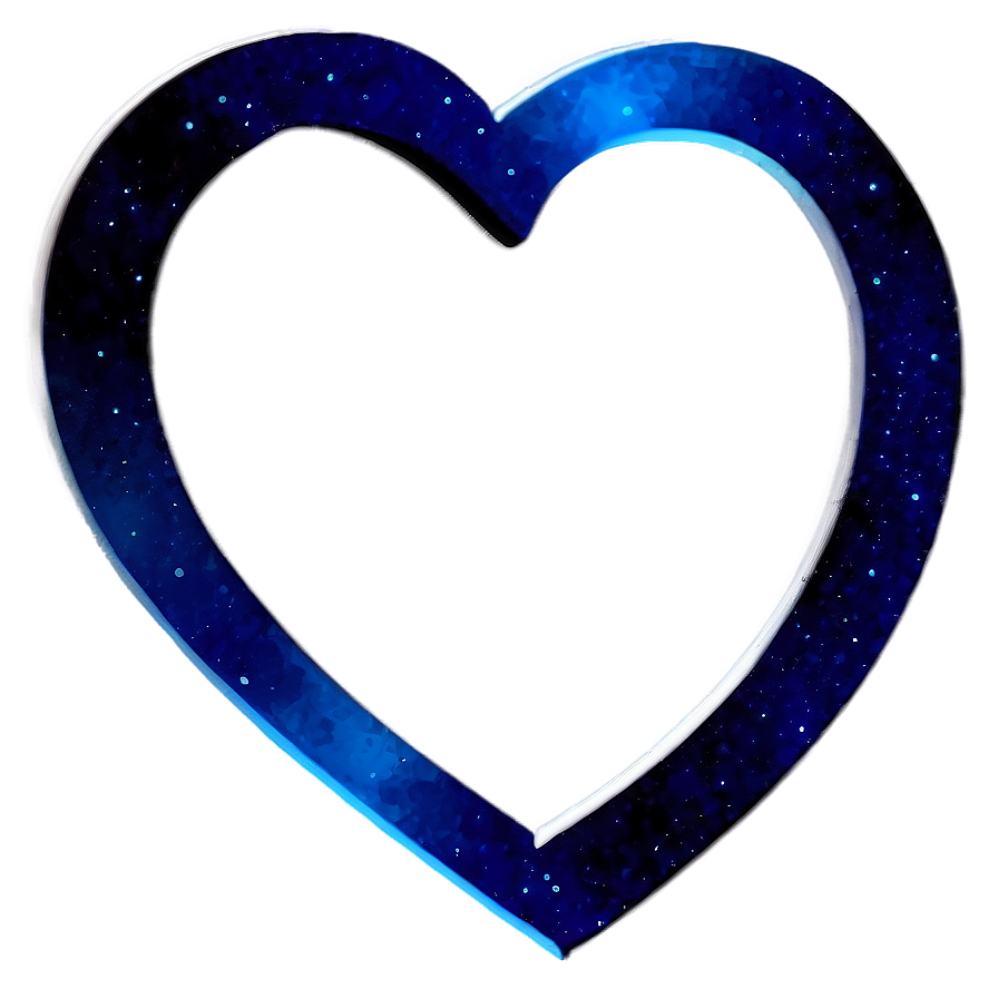 Space Blue Heart Png 48 PNG