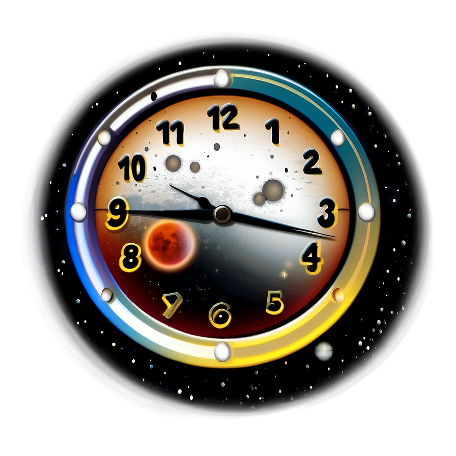 Space Clock Clipart Png Gbg86 PNG
