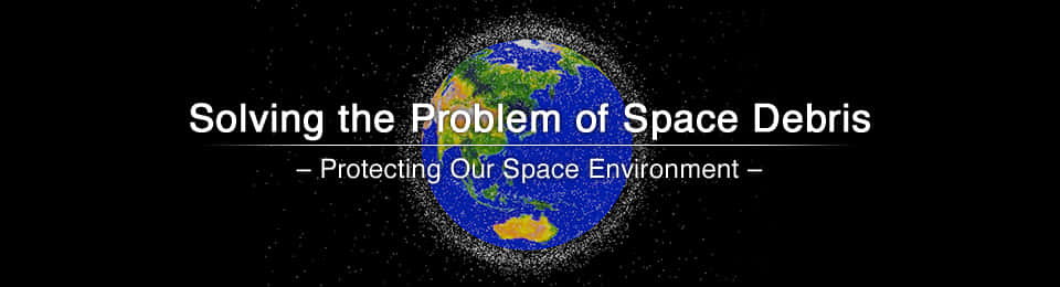 A Chaotic Swarm of Space Debris Orbiting Earth Wallpaper
