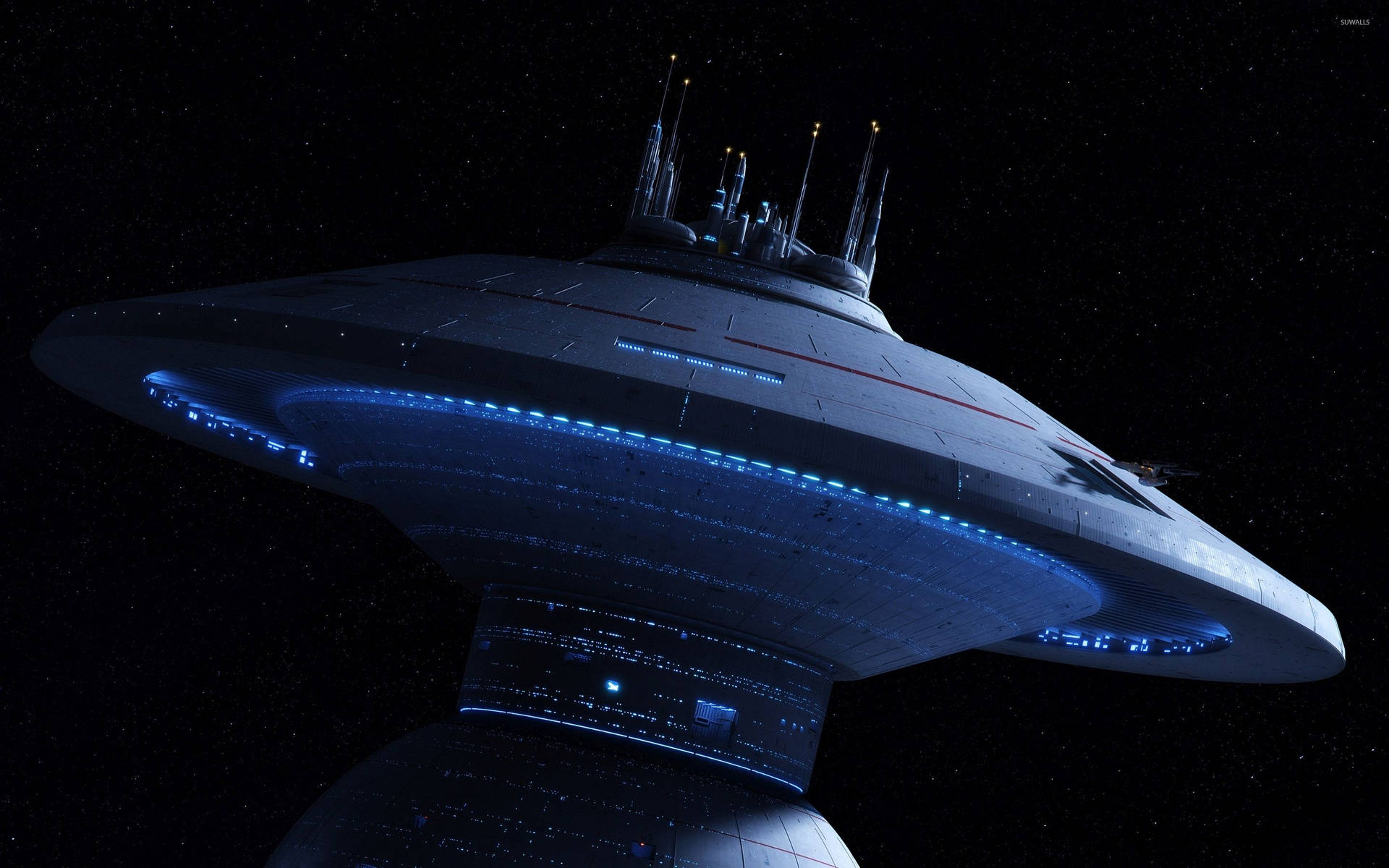 The Iconic Space Dock of Star Trek's Utopia Planitia Fleet Yards Wallpaper