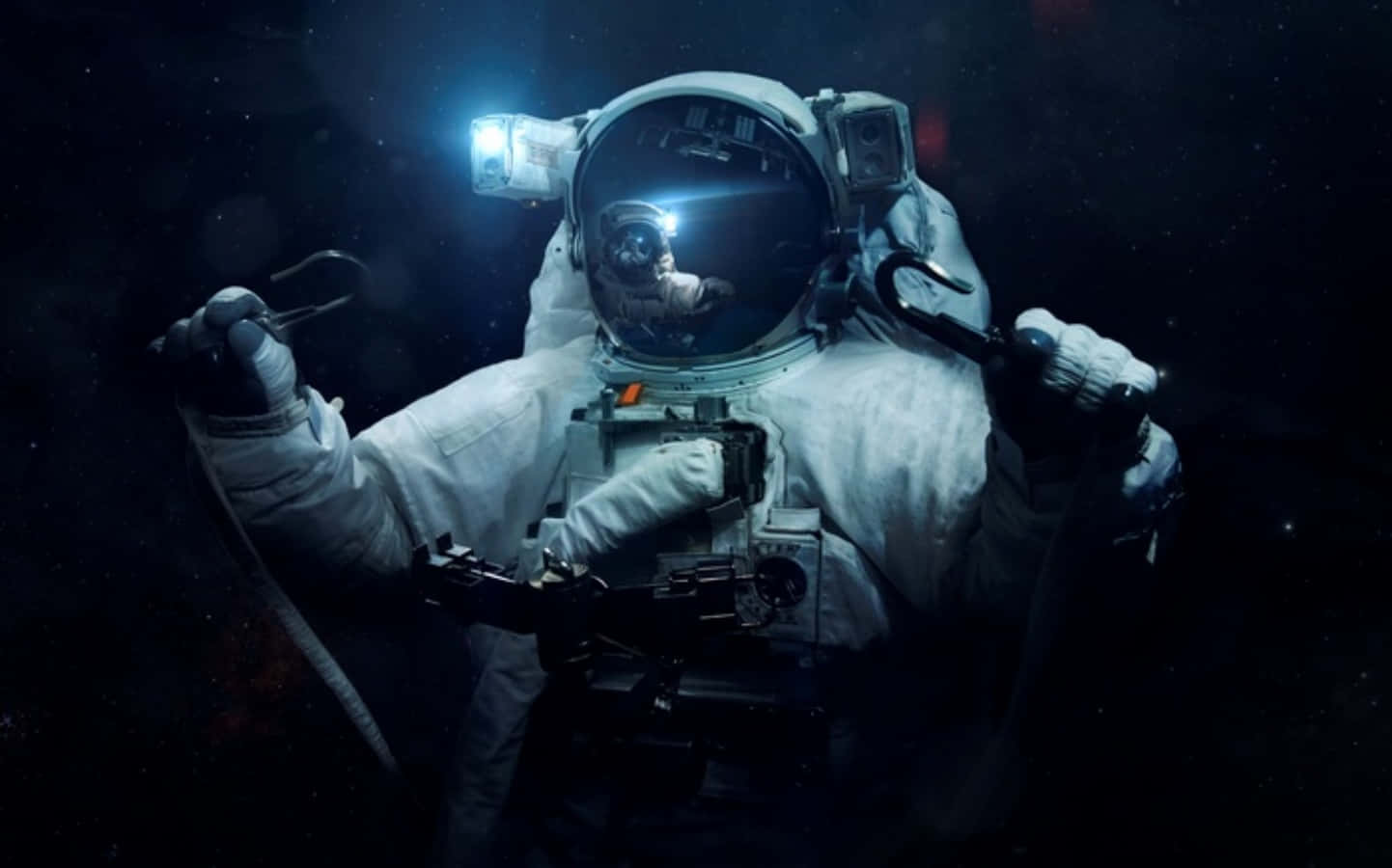 Astronaut Exploring Vast Universe Wallpaper
