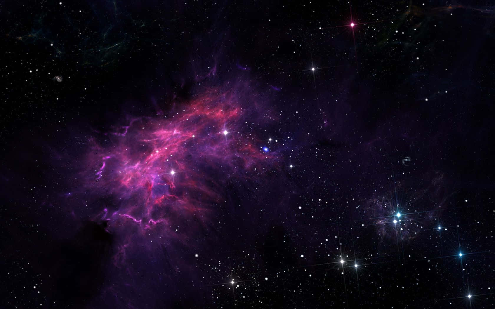 Space Galaxy Ominous Clouds Wallpaper
