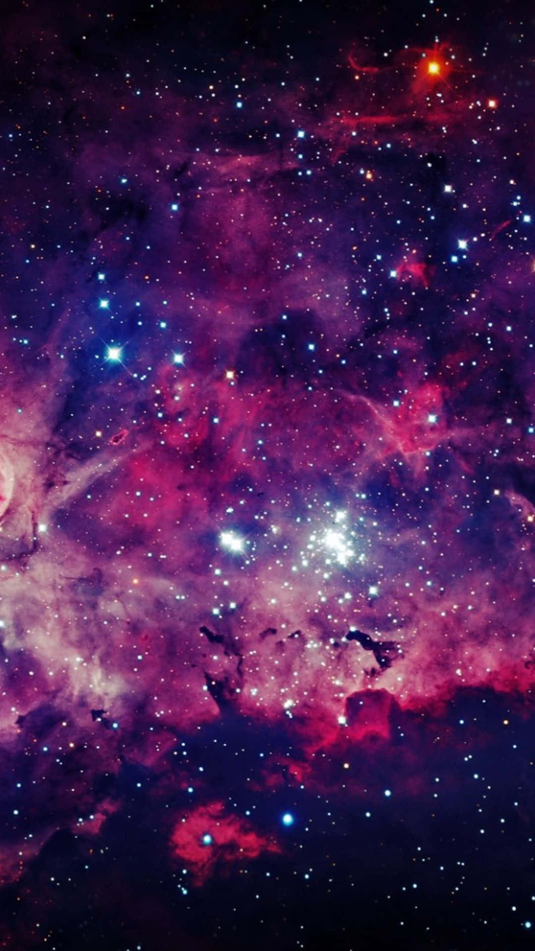 Galáxiaespacial Nebulosa Violeta. Papel de Parede