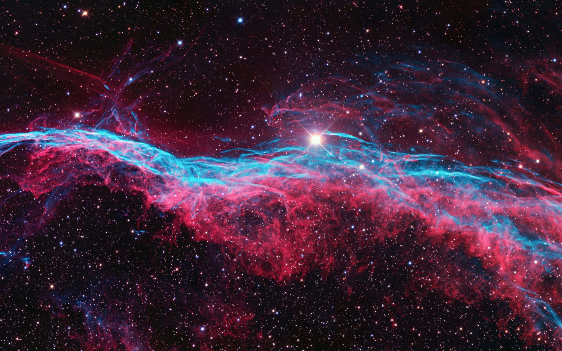 Spaziogalassia Nebulosa Del Velo Occidentale Sfondo