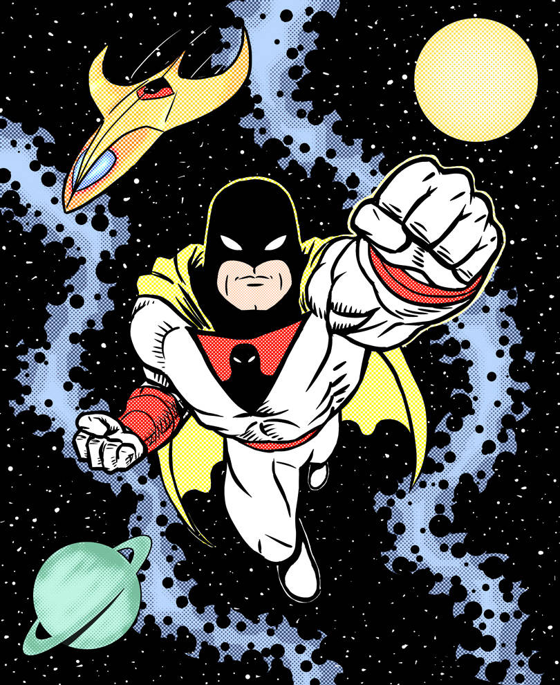 Download Space Ghost Animation Art Wallpaper 