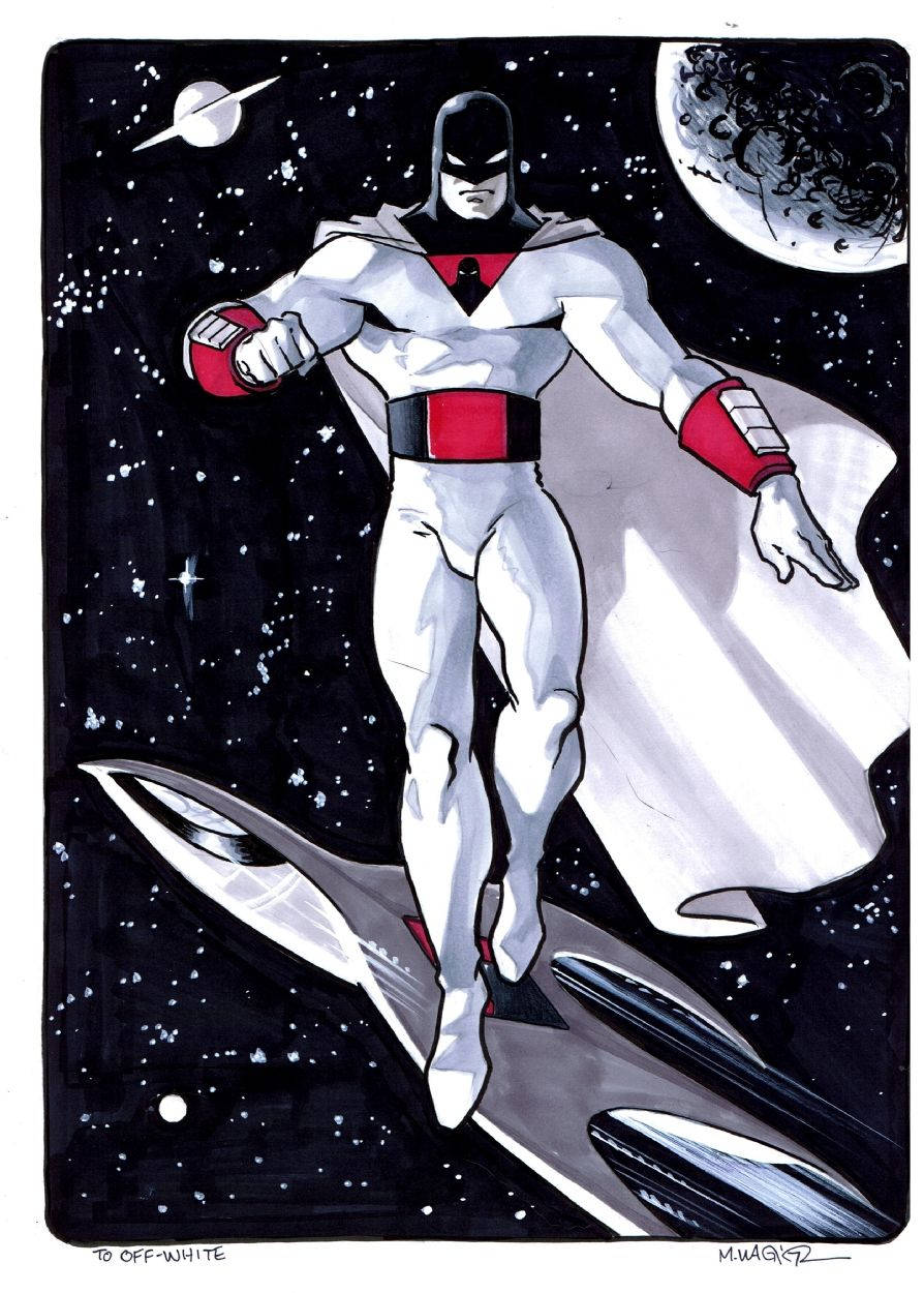 Space Ghost Off-white Art Wallpaper