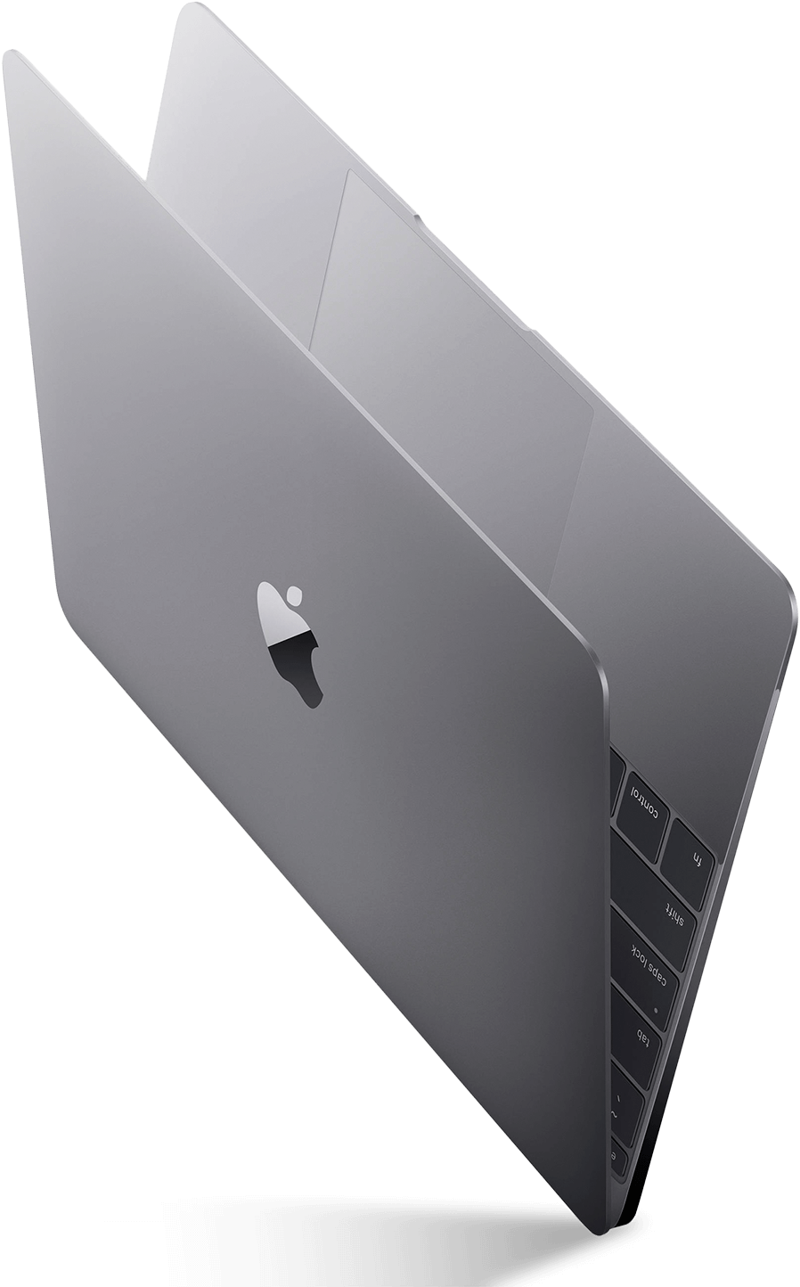 Space Gray Mac Book Closed Floating PNG