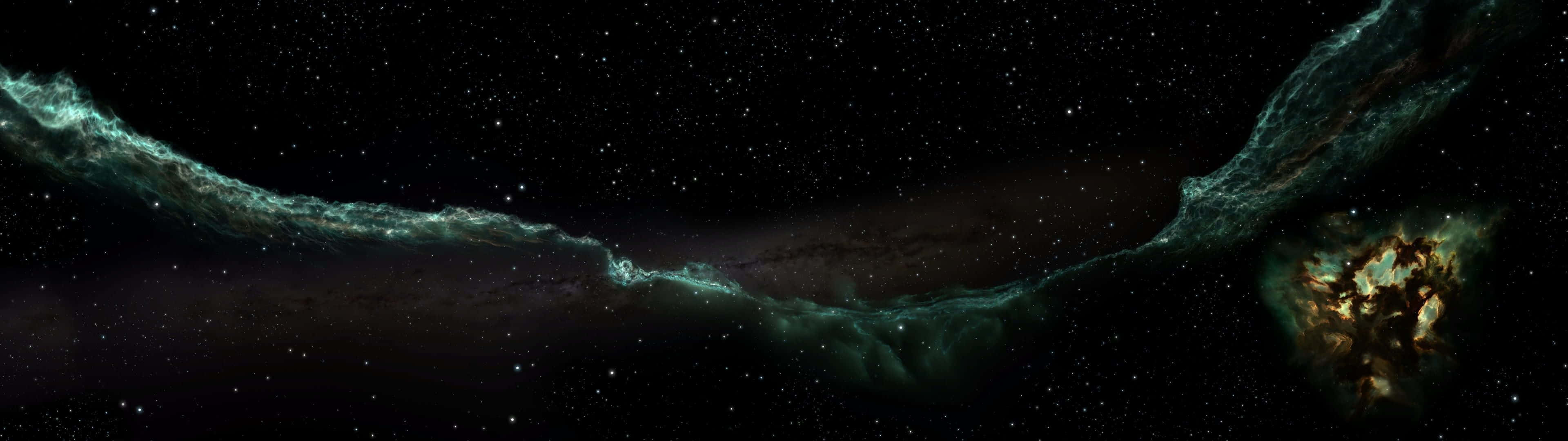 Unavista Incredibile Di Una Nebulosa Galattica Sfondo