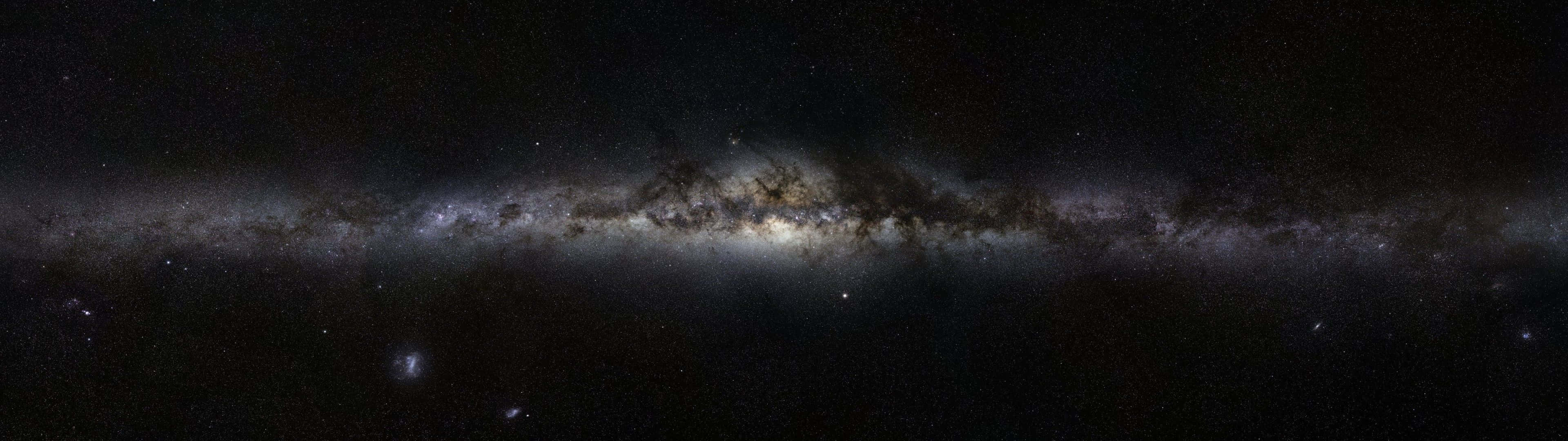 Einblick Auf Den Nachthimmel Vom Rand Einer Klippe Wallpaper