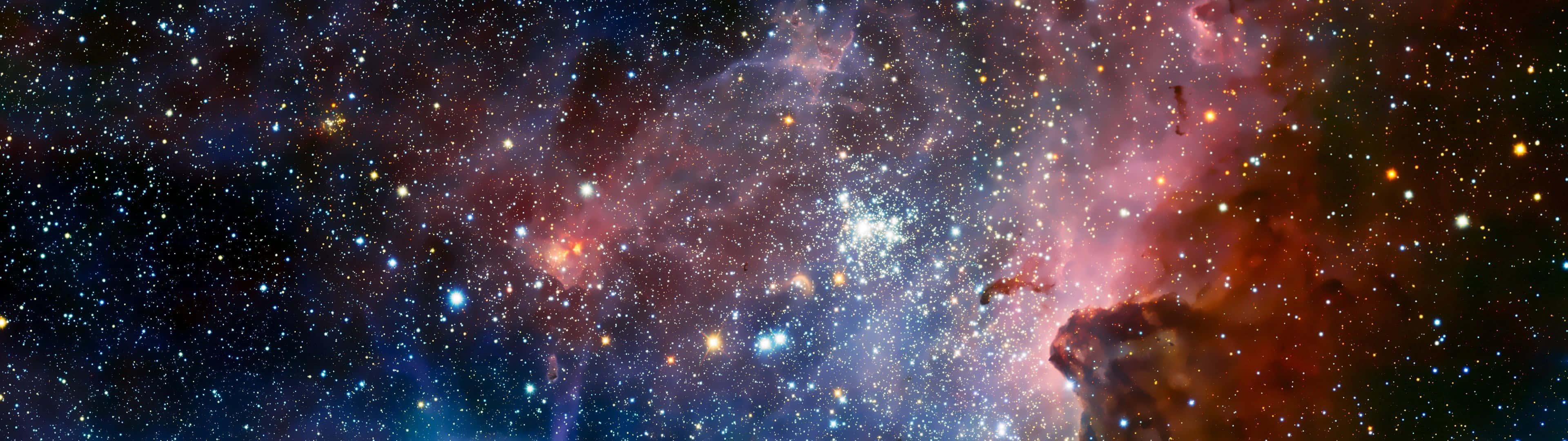 Space Hd 3840x1080 Galaxy Wallpaper