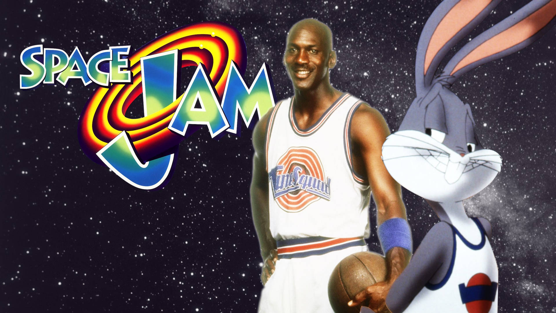 Space Jam 1996 Movie Poster Background