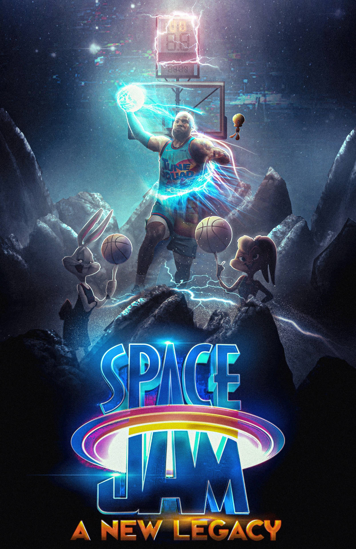 Gør klar til mere intergalaktisk sjov i Space Jam 2 Wallpaper