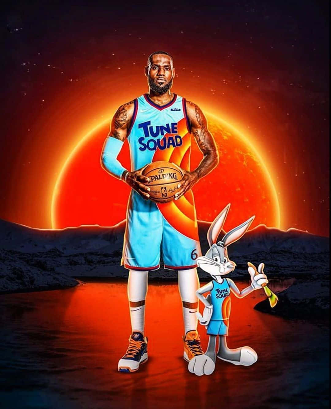 Welcome to Tune Town, the home of the characters in Space Jam A New Legacy Wallpaper